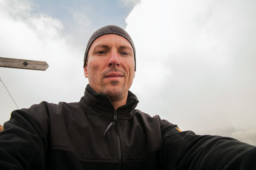 Gipfel Selfie auf der Kempspitze