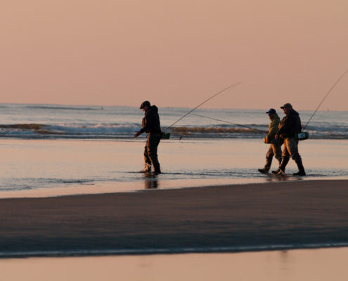 Foto Adventskalender, Angler, Sonnenuntergang, Nordsee, Dänemark