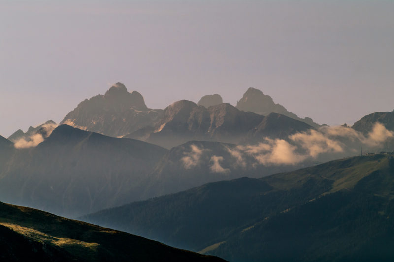 Foto Adventskalender, Sonnenaufgang, Berge, Tirol, Italien